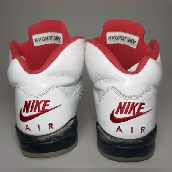 Mens Size 8 Nike Air Jordan 5 V Retro Shoes Fire
Red Silver Tongue 2020 PROJECT - Picture 5 of 10